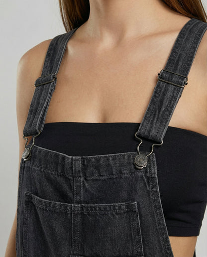Clara | Stilvolle Jeans-Latzhose mit Cross-Back-Design