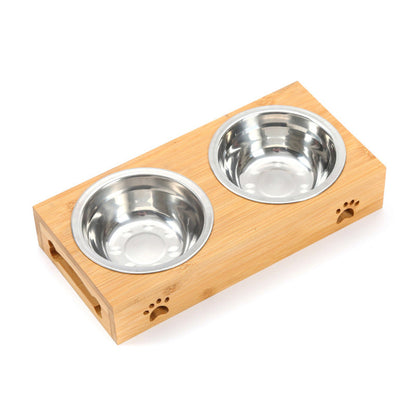 Paw Room™ Napf Duo im Holz-Design