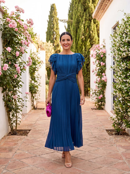 Seraphina | Elegantes Maxikleid mit Drapiertem Bund