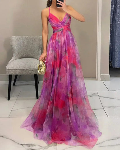 Giselle | Zauberhaftes Maxikleid mit Blumenmuster