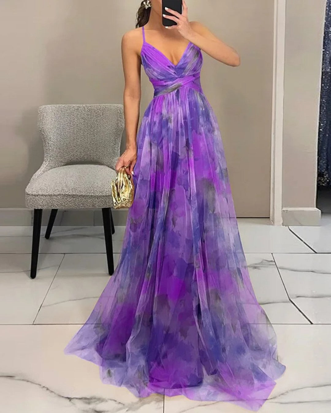 Giselle | Zauberhaftes Maxikleid mit Blumenmuster