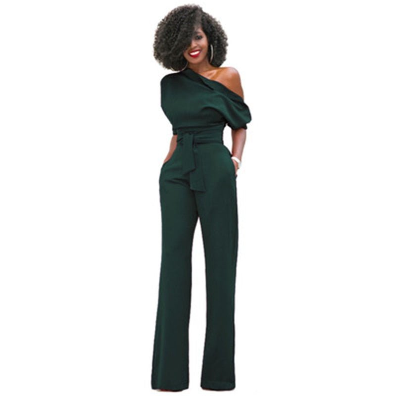 Isabella | Off-Shoulder-Jumpsuit mit weitem Bein