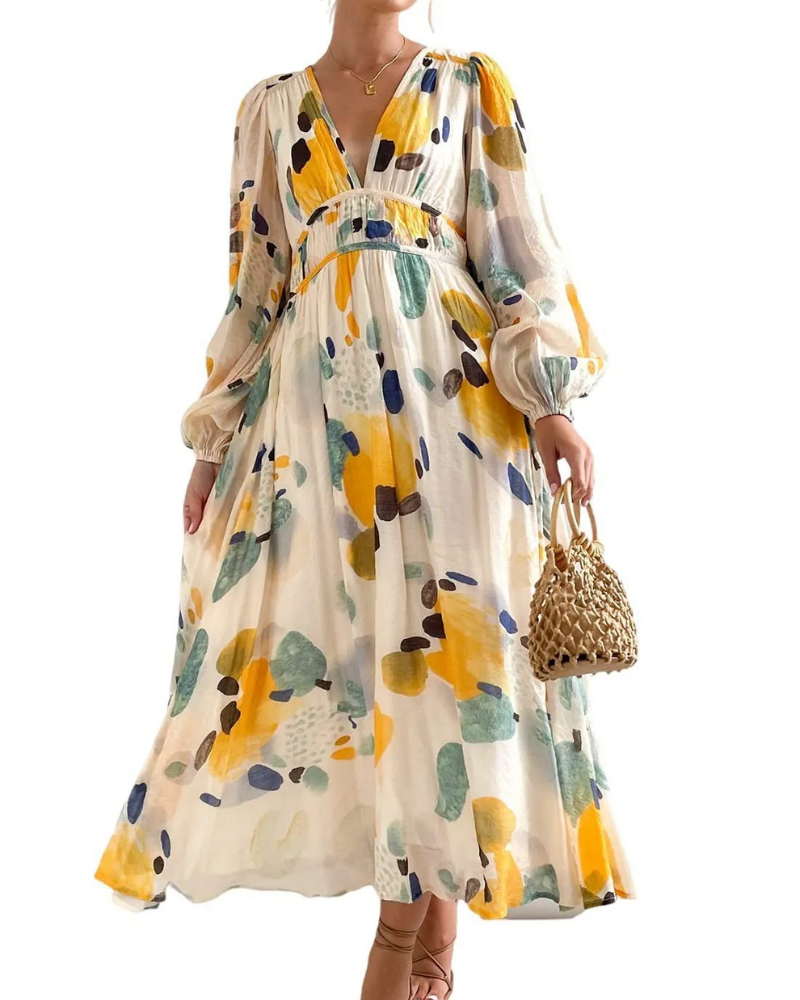 Celine | Damenkleid mit Blumenmuster
