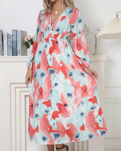 Celine | Damenkleid mit Blumenmuster