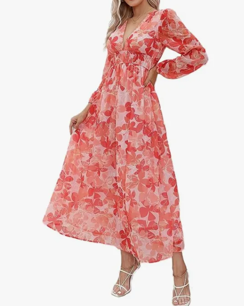 Celine | Damenkleid mit Blumenmuster