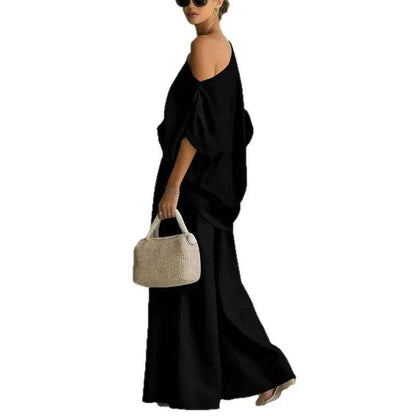 Jennifer | Elegantes und schulterfreies zweiteiliges Hosen-Set