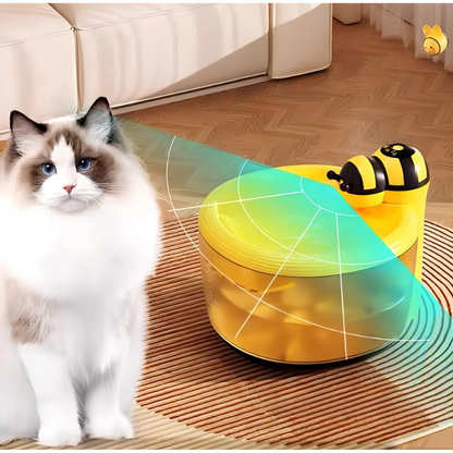 Paw Room™ Automatischer Wasserbrunnen im Bienen-Design