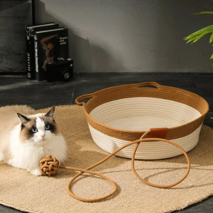 Paw Room™ Handgewebtes Katzenbett