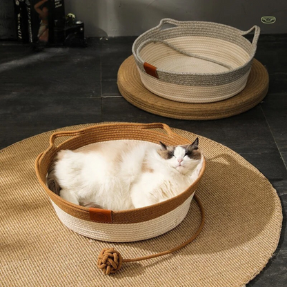 Paw Room™ Handgewebtes Katzenbett