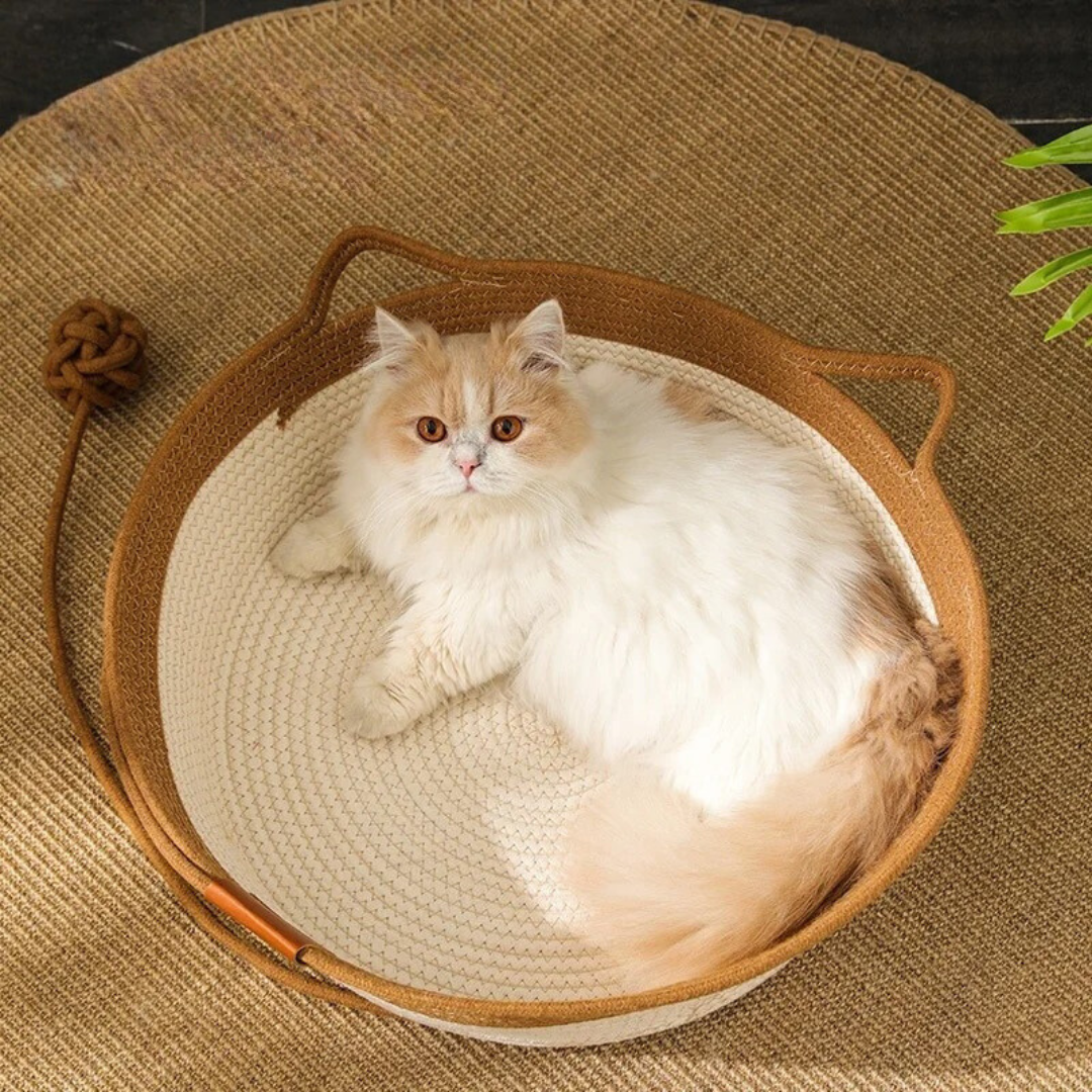 Paw Room™ Handgewebtes Katzenbett