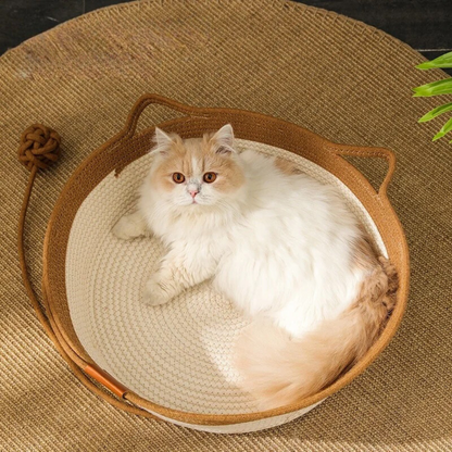 Paw Room™ Handgewebtes Katzenbett