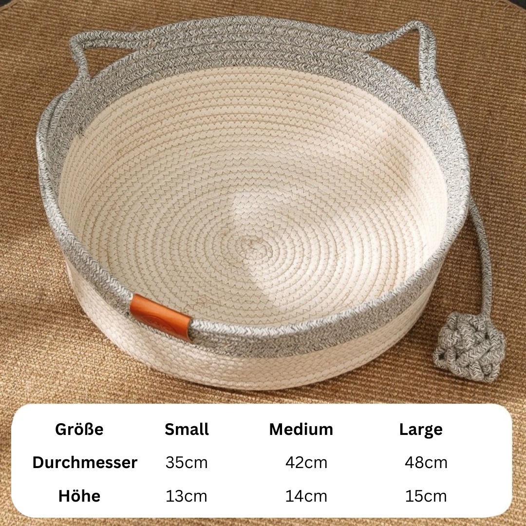 Paw Room™ Handgewebtes Katzenbett
