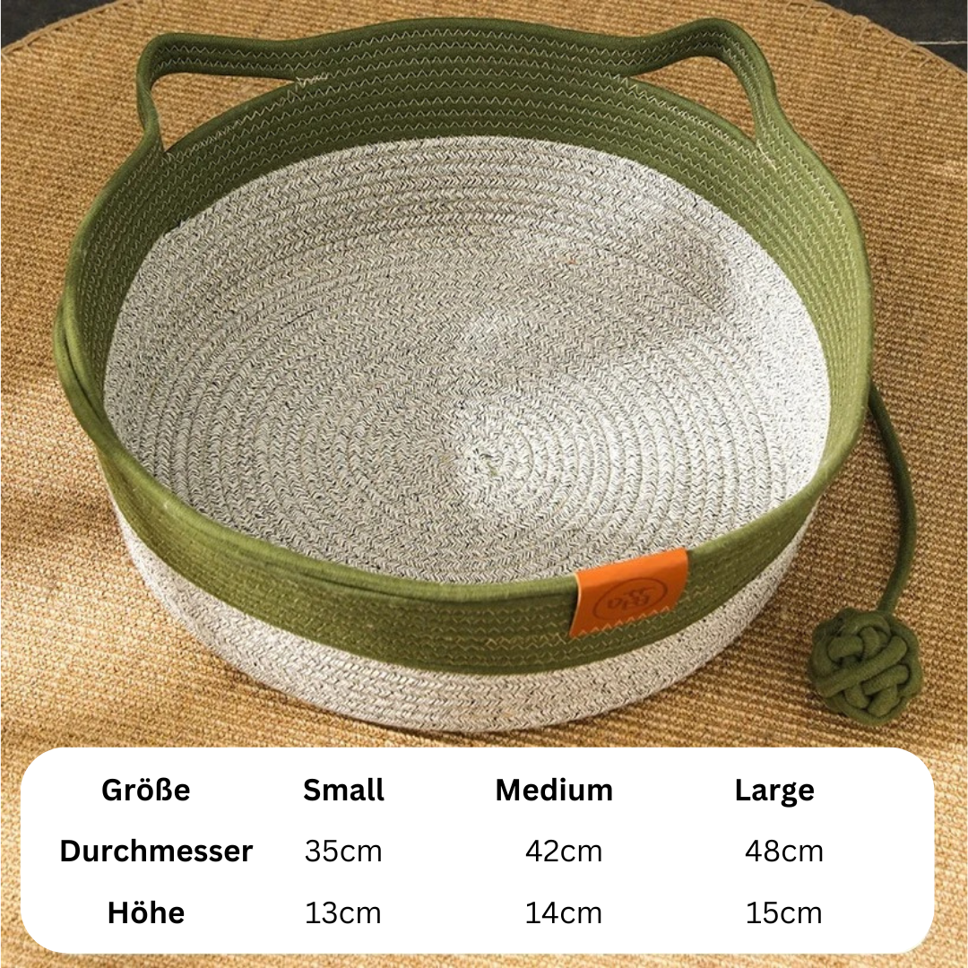 Paw Room™ Handgewebtes Katzenbett