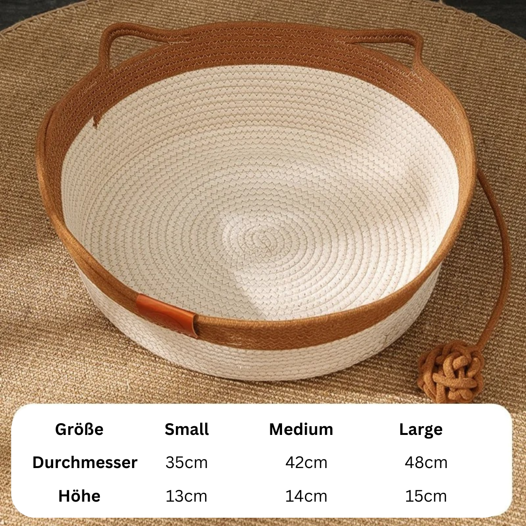 Paw Room™ Handgewebtes Katzenbett