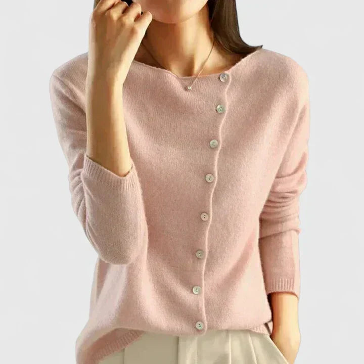 Soryne | Moderner Cardigan mit Knopfleiste