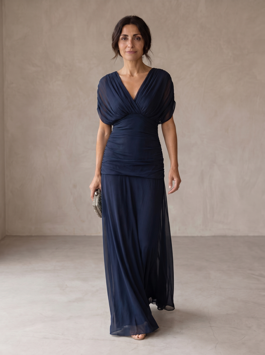 Avery | Elegantes Blaues Kleid
