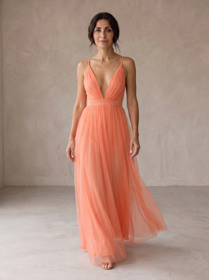 Ginevra | Maxi Kleid Luce Corallo