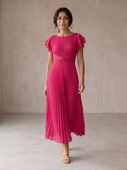Seraphina | Elegantes Maxikleid mit Drapiertem Bund