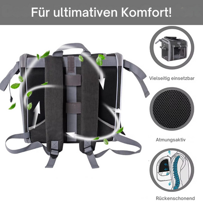 Paw Room™ 3-in-1 Hunde-Transporttasche fürs Fahrrad
