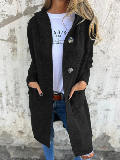 Ruby | Gemütlicher Longline-Cardigan mit Kapuze