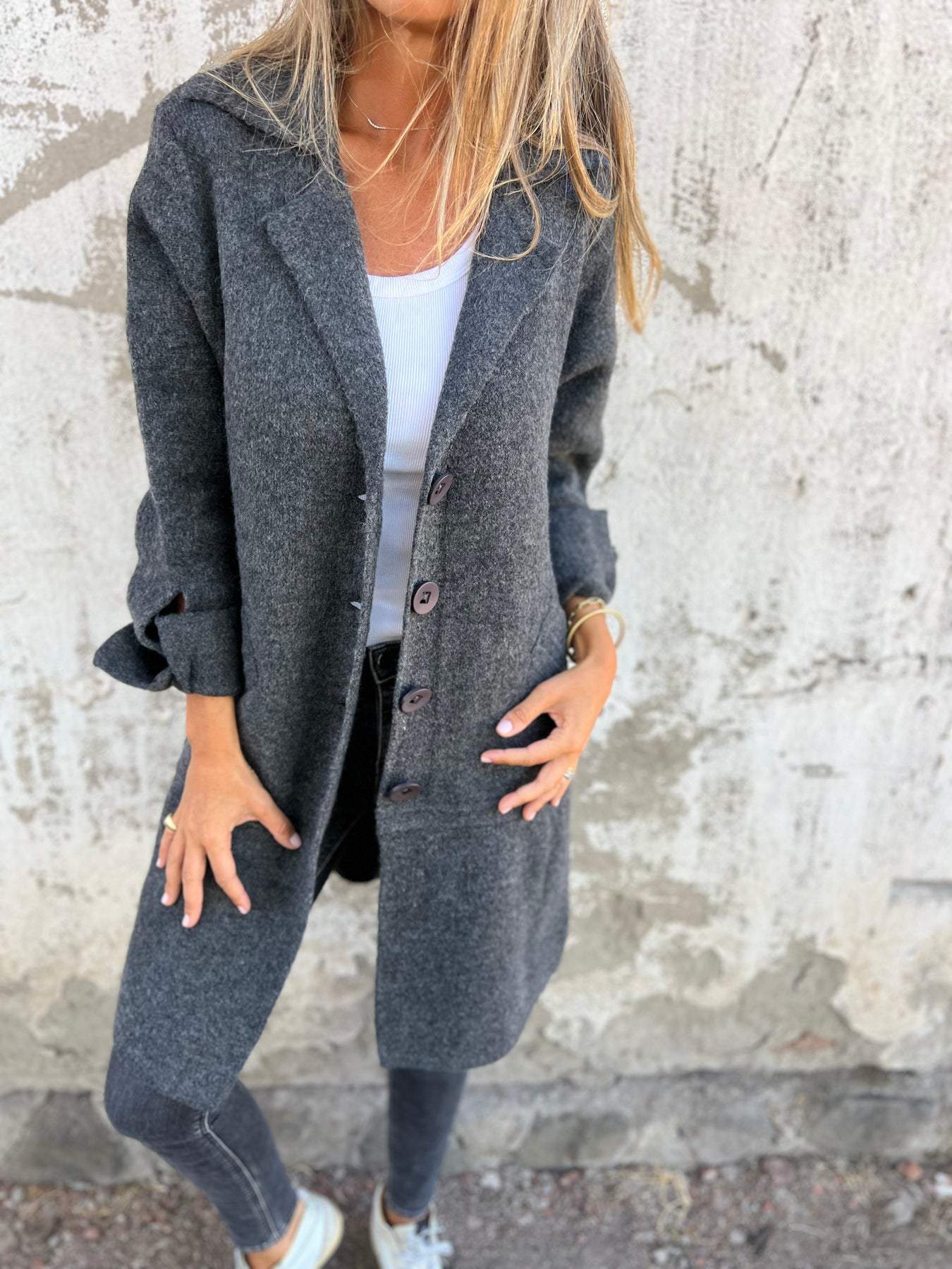 Betsy | Legere Lange Strickjacke