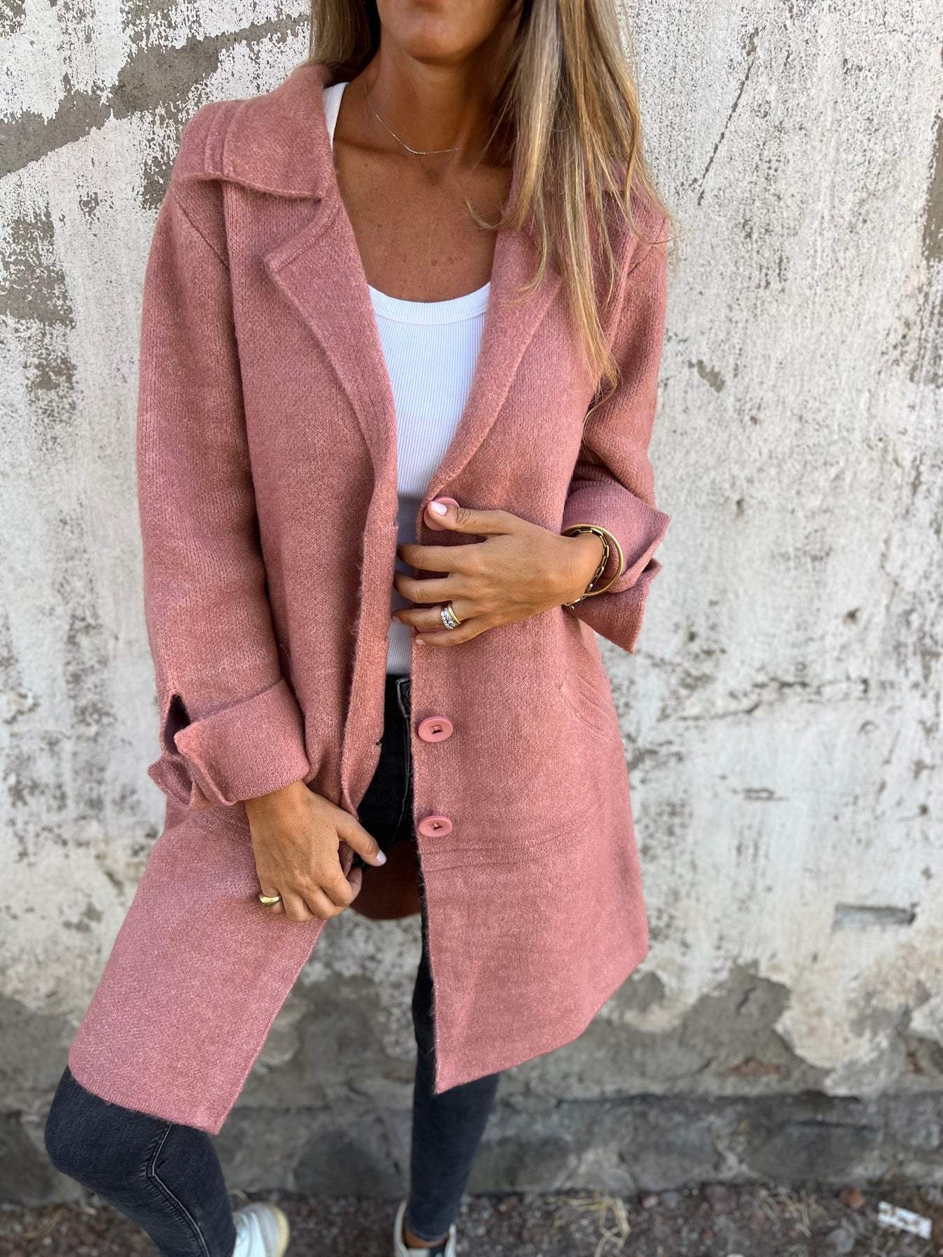 Betsy | Legere Lange Strickjacke