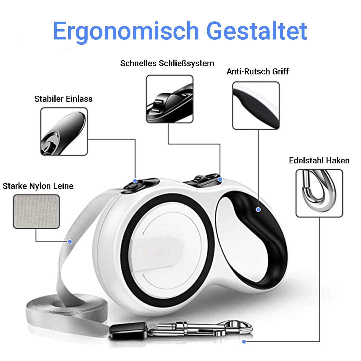 Paw Room™ Einziehbare Hundeleine